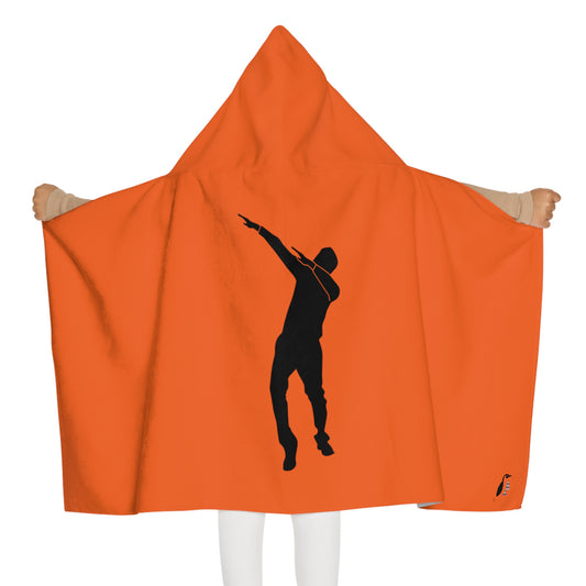 Youth Hooded Towel: Dance Orange