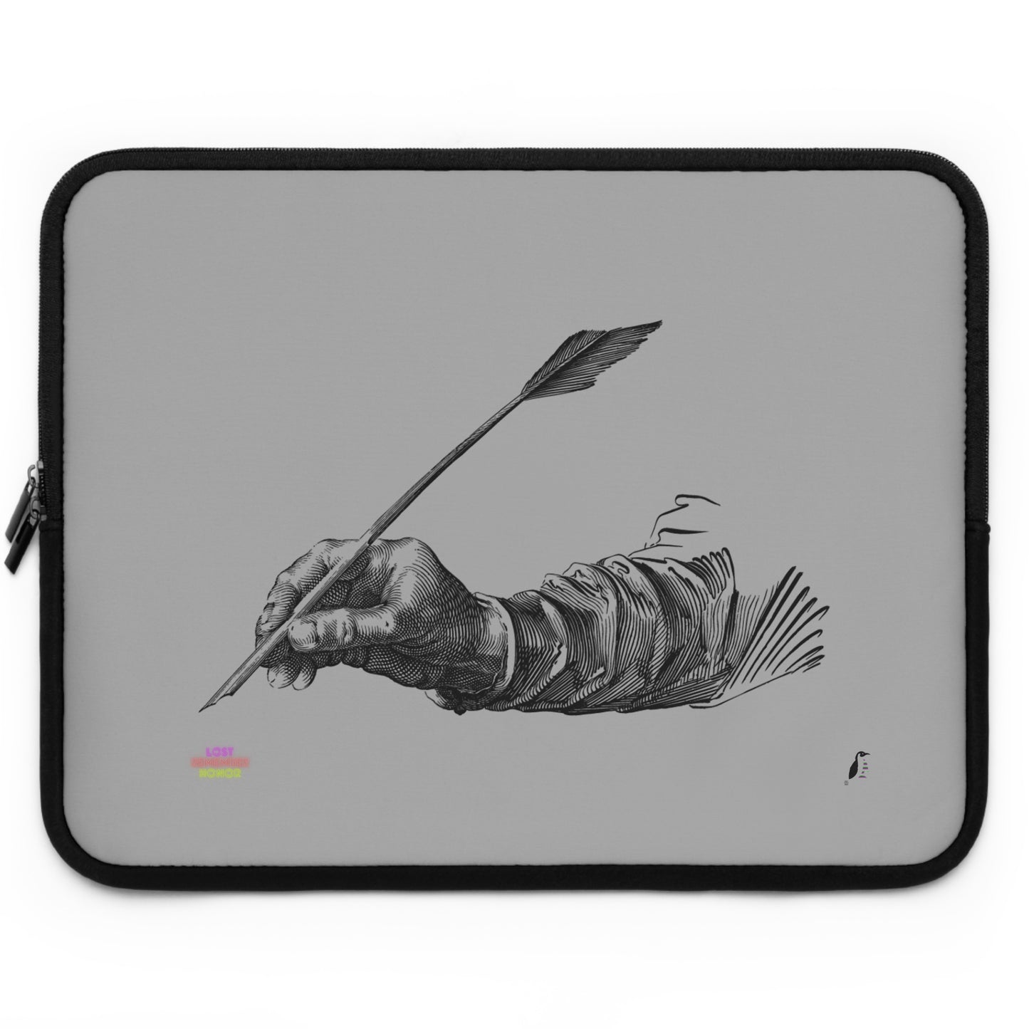 Laptop Sleeve: Writing Lite Grey