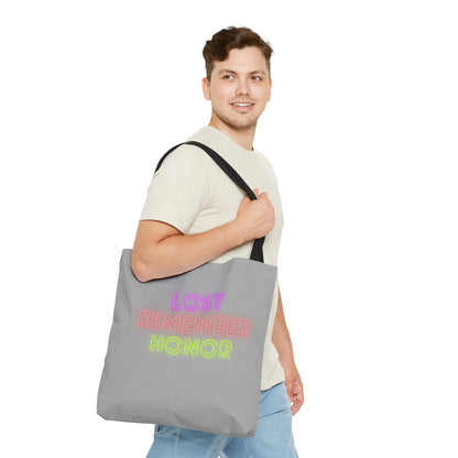 Tote Bag: Lost Remember Honor Lite Grey