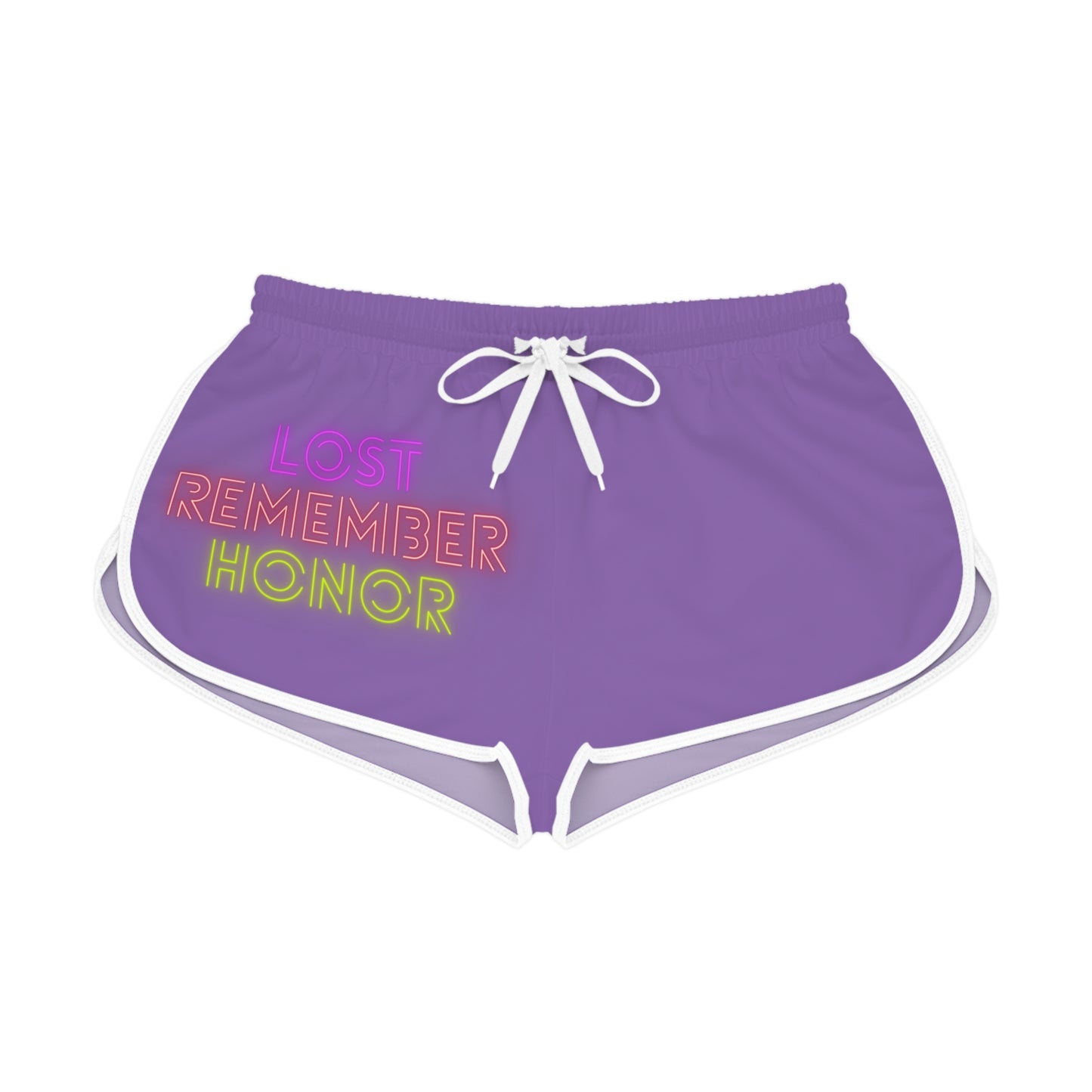 Women's Relaxed Shorts: Lost Remember Honor Lite Purple