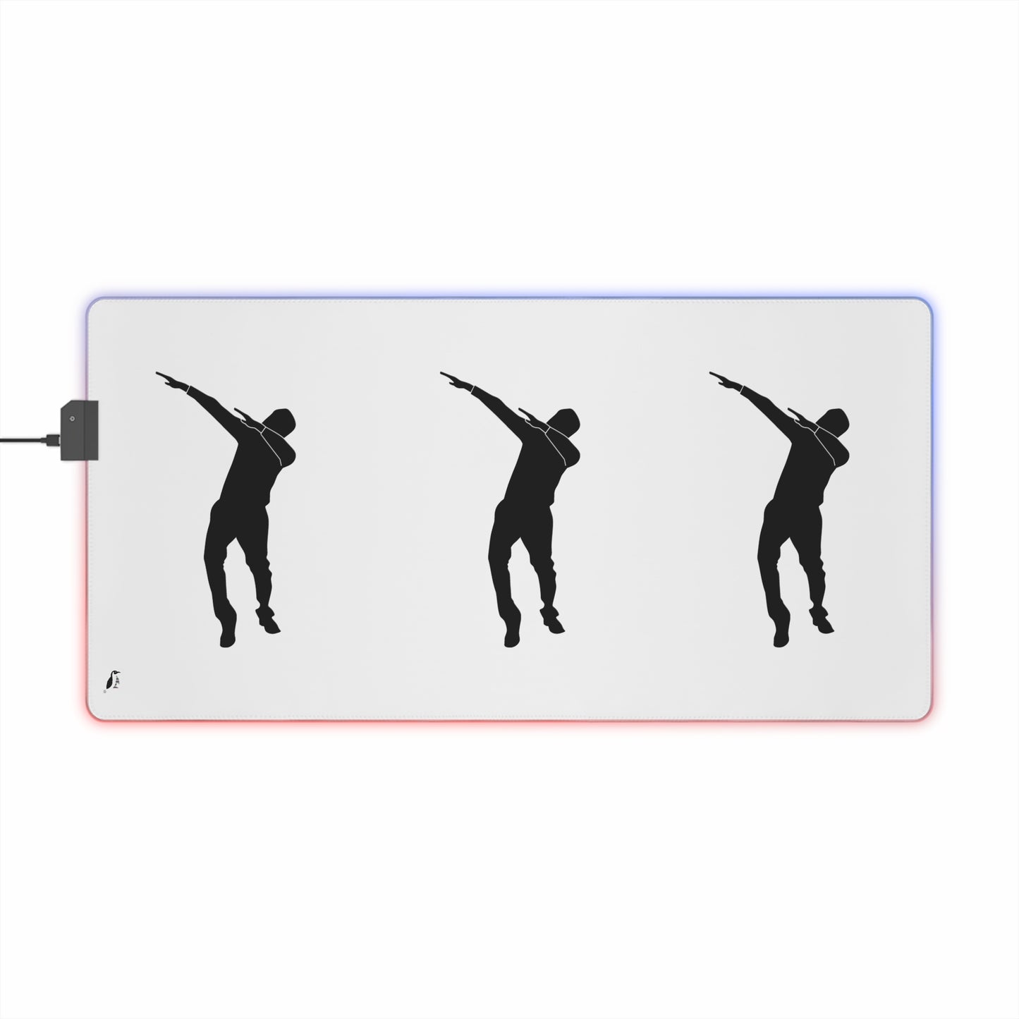 LED Gaming Mouse Pad: Dance White