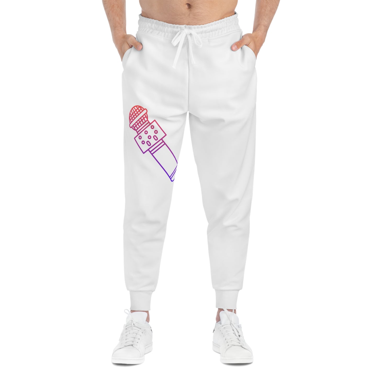 Athletic Joggers: Music White