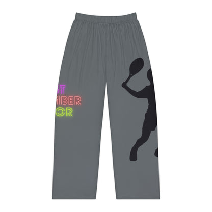 Pambabaeng Pajama Pants: Tennis Dark Grey 