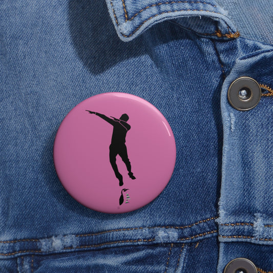 Custom Pin Buttons Dance Lite Pink