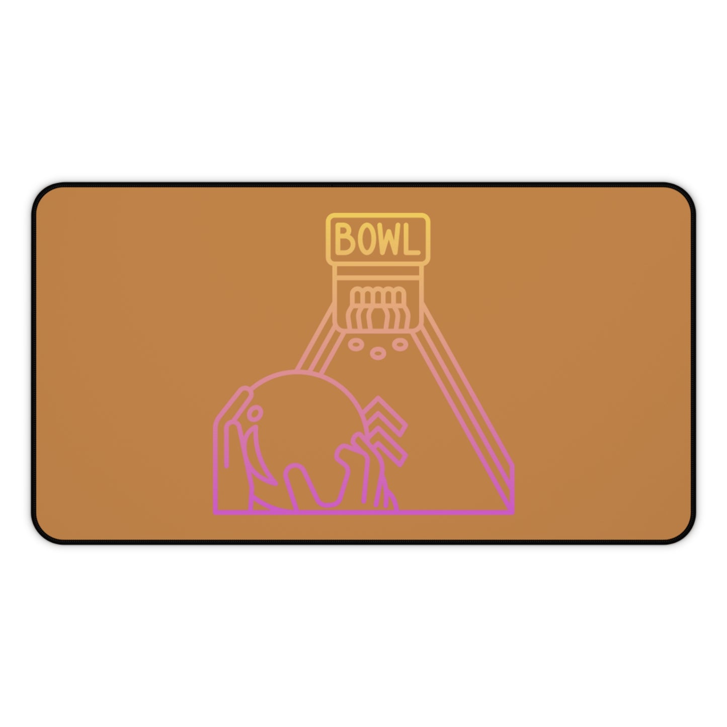 Desk Mat: Bowling Lite Brown