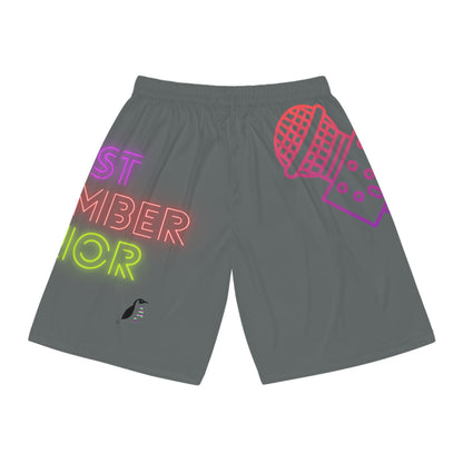 Basketball Shorts: Music Dark Grey