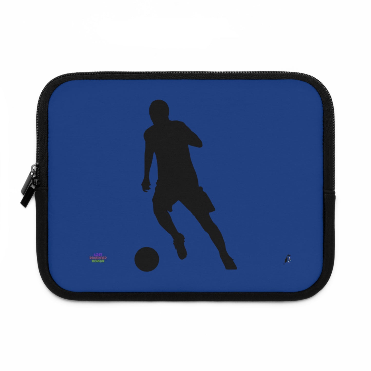 Laptop Sleeve: Soccer Dark Blue