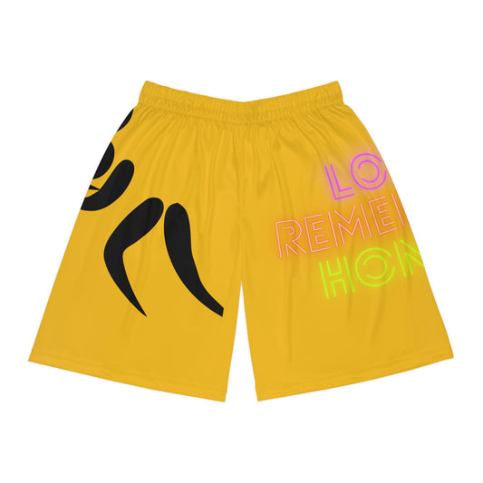 Basketball Shorts: Wrestling Yellow