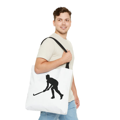 Tote Bag: Hockey White