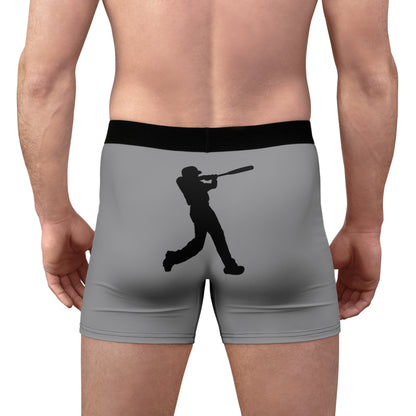 Men's Boxer Briefs: Baseball Grey