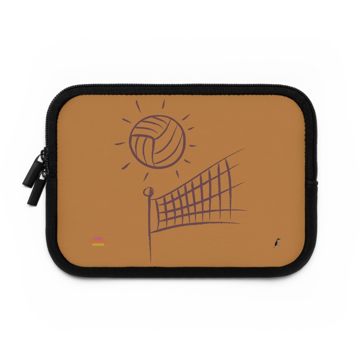 Laptop Sleeve: Volleyball Lite Brown