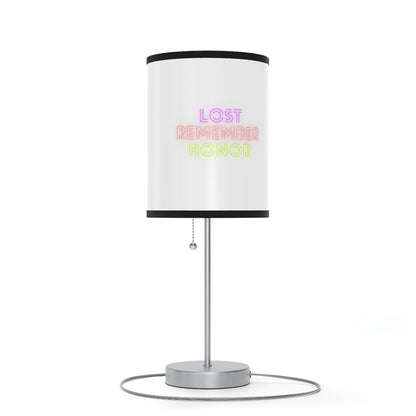 Lamp on a Stand, US|CA plug: Fight Cancer White