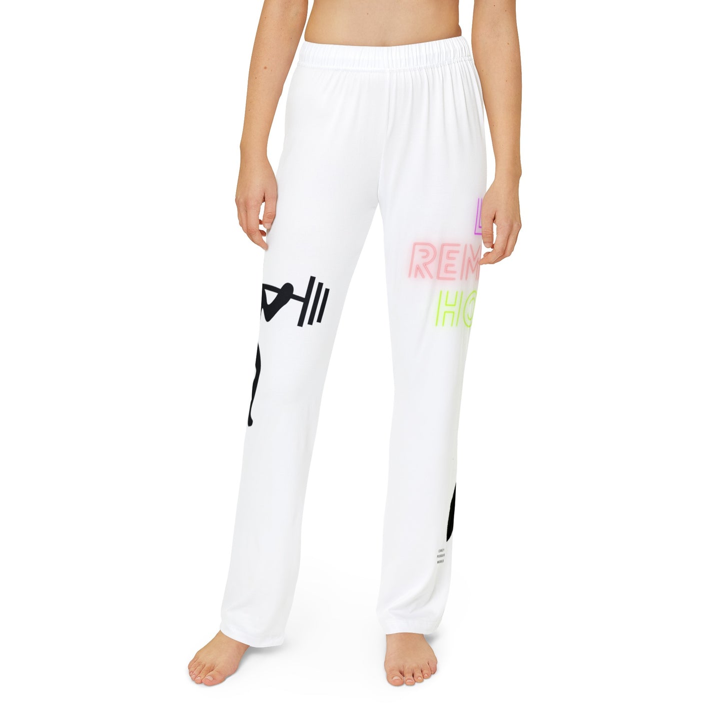 Kids Pajama Pants: Weightlifting White