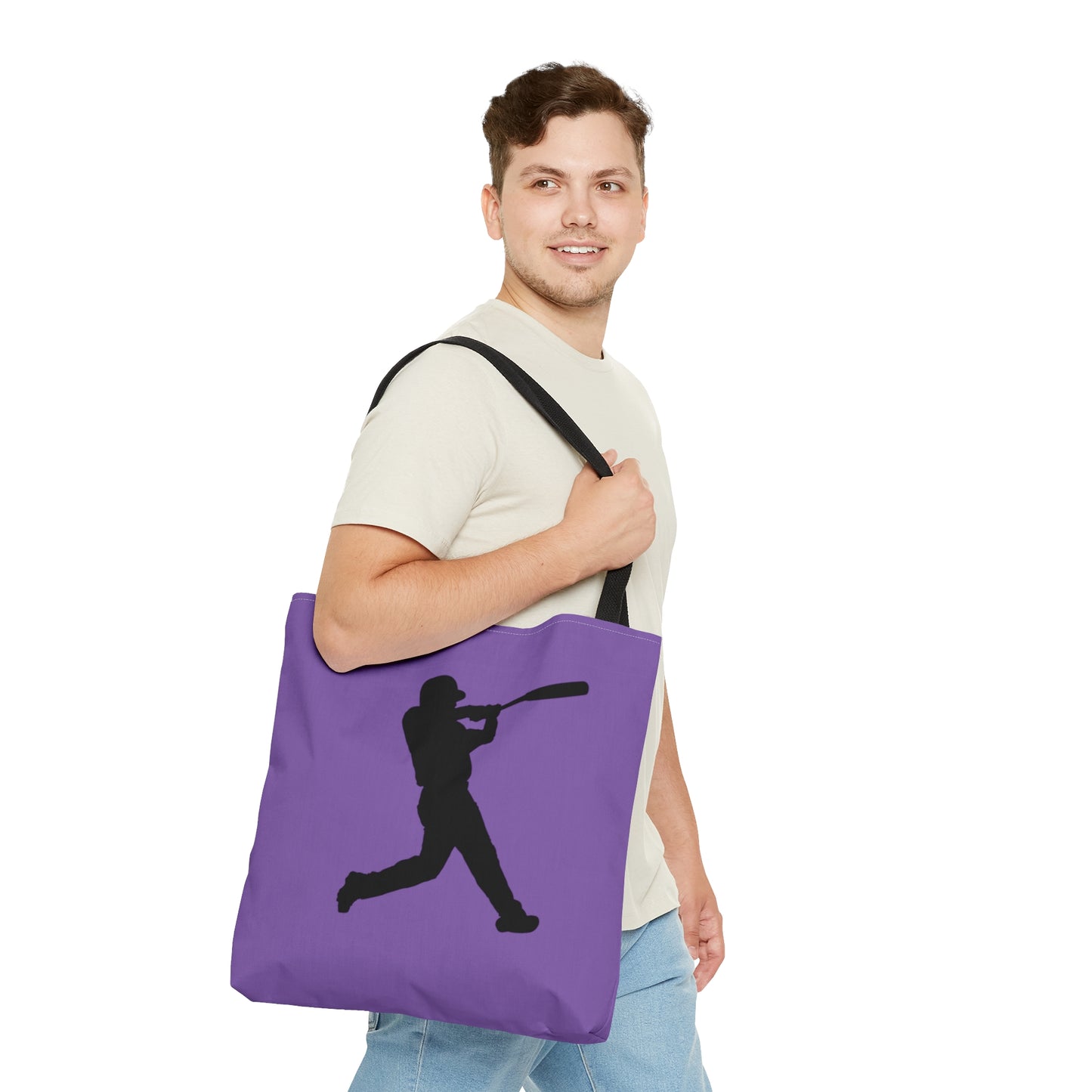 Tote Bag: Baseball Lite Purple