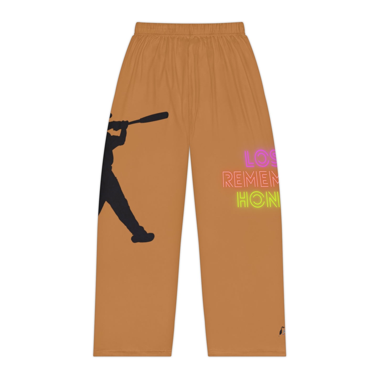 Women's Pajama Pants: Baseball Lite Brown