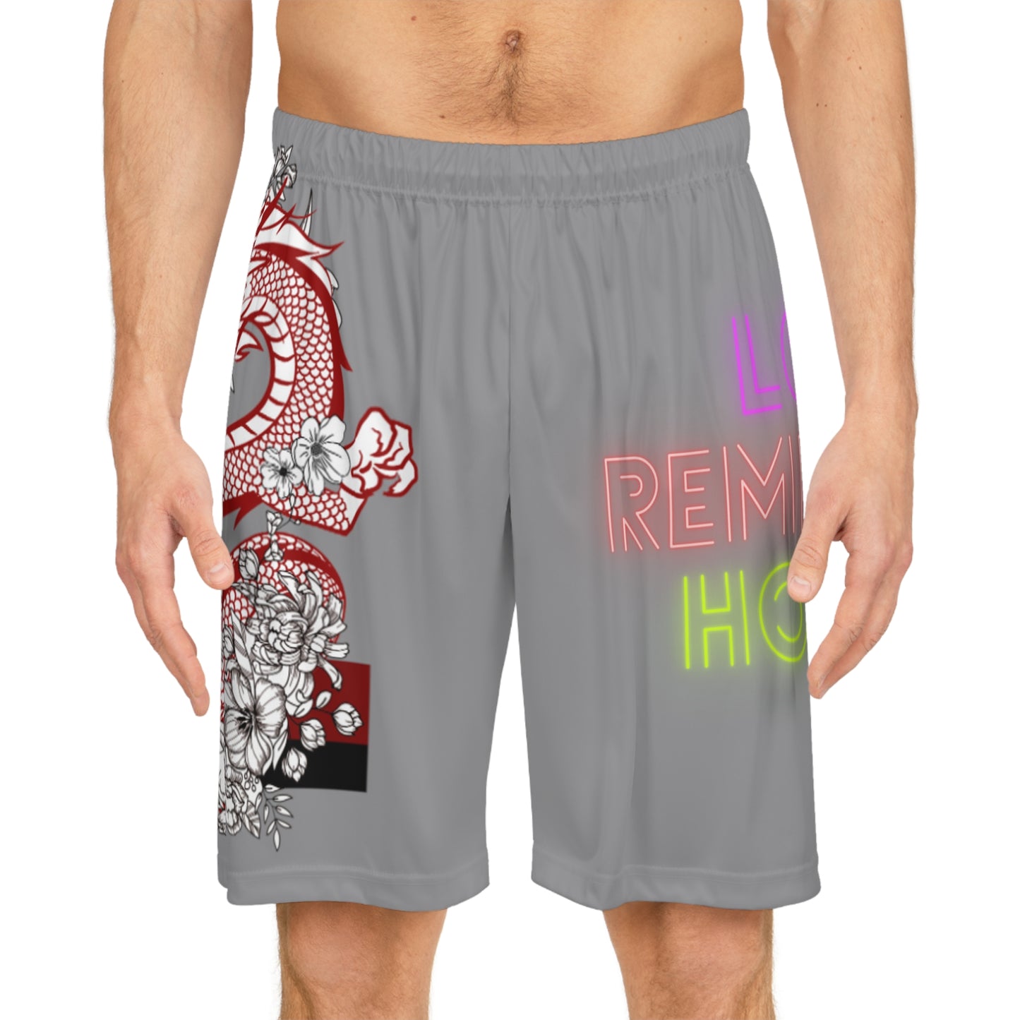 Basketball Shorts: Dragons Grey