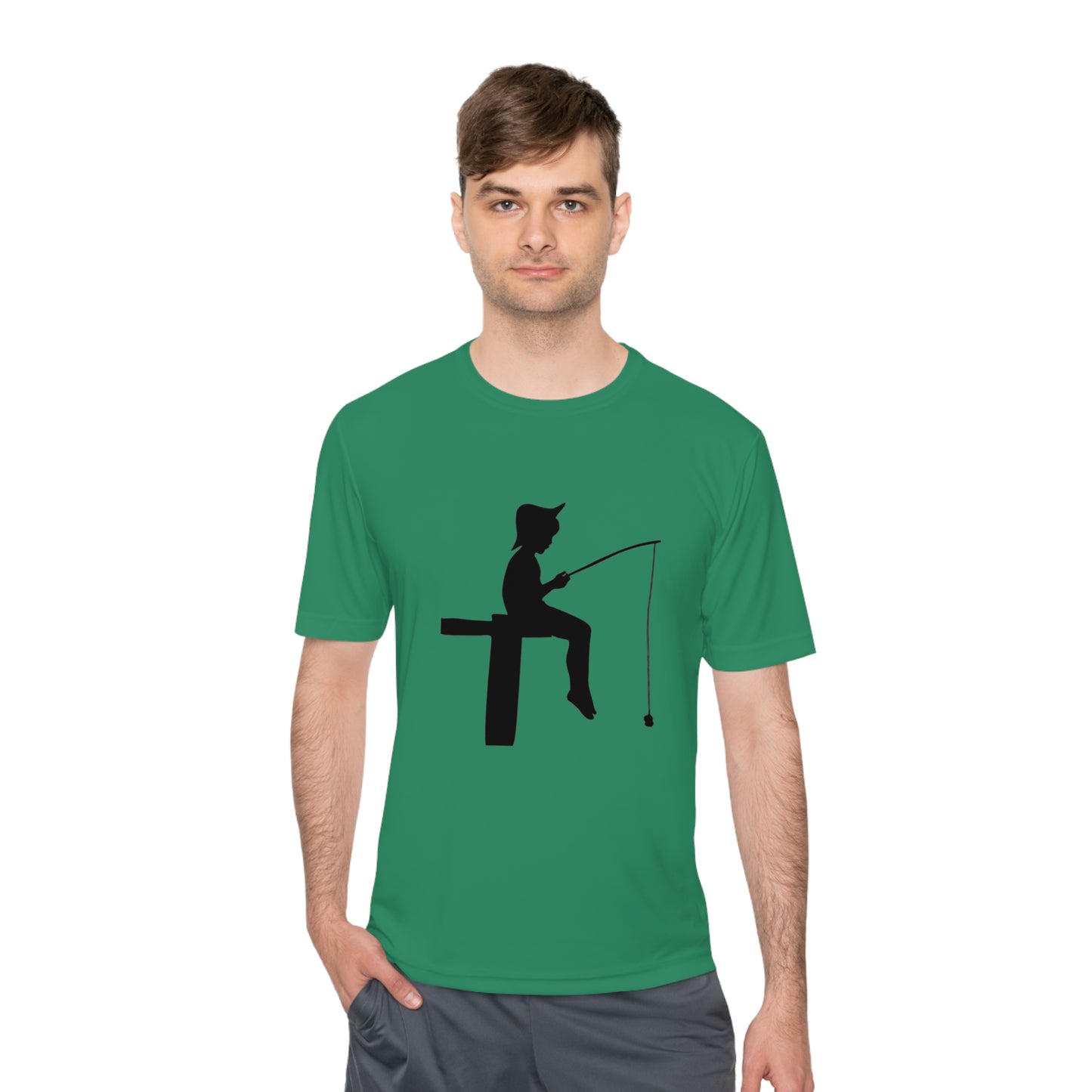 Moisture Wicking Tee: Fishing #2