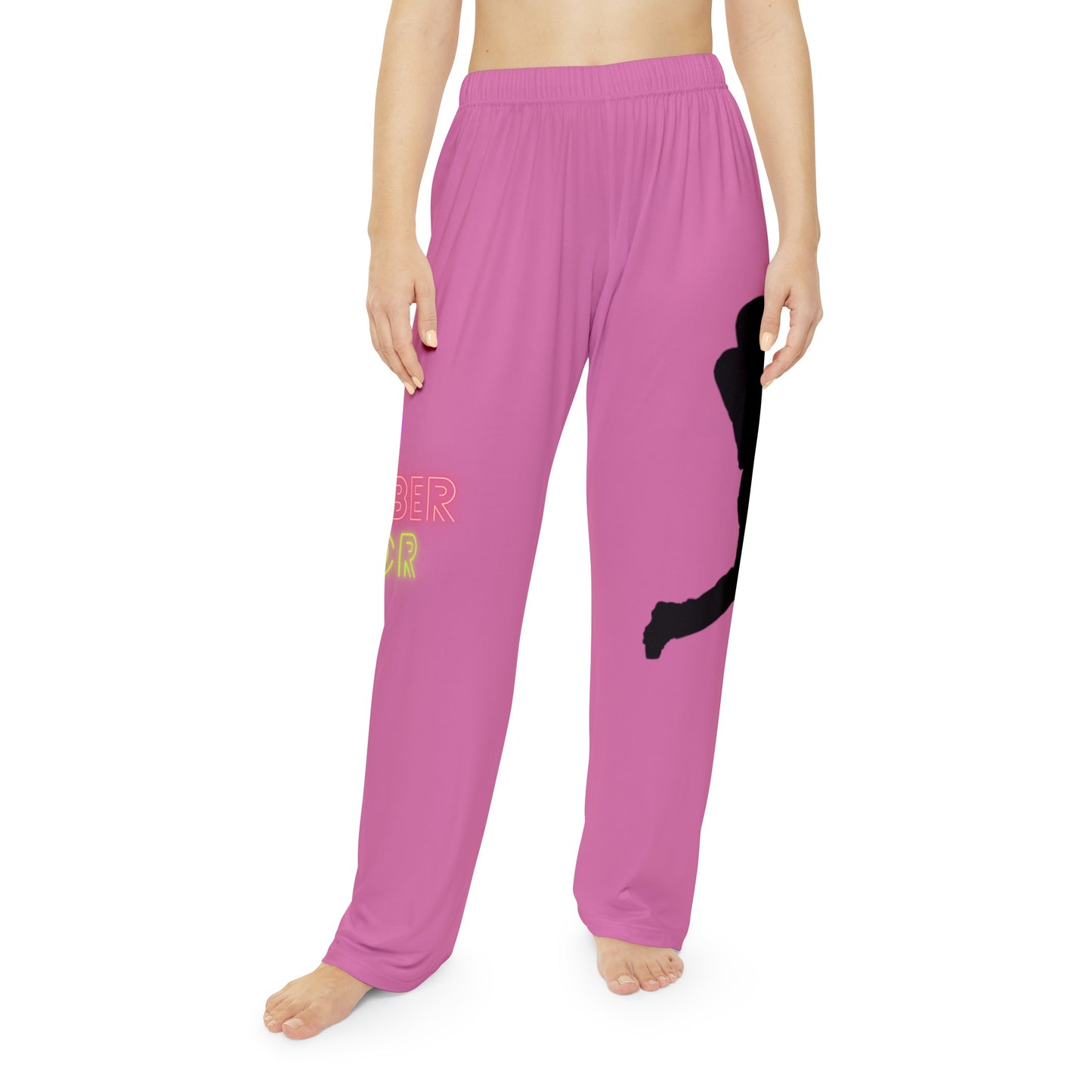 Women's Pajama Pants: Baseball Lite Pink