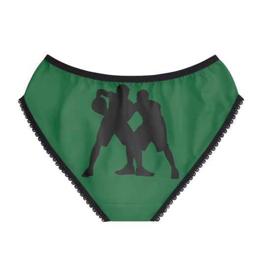 Women's Briefs: Basketball Dark Green