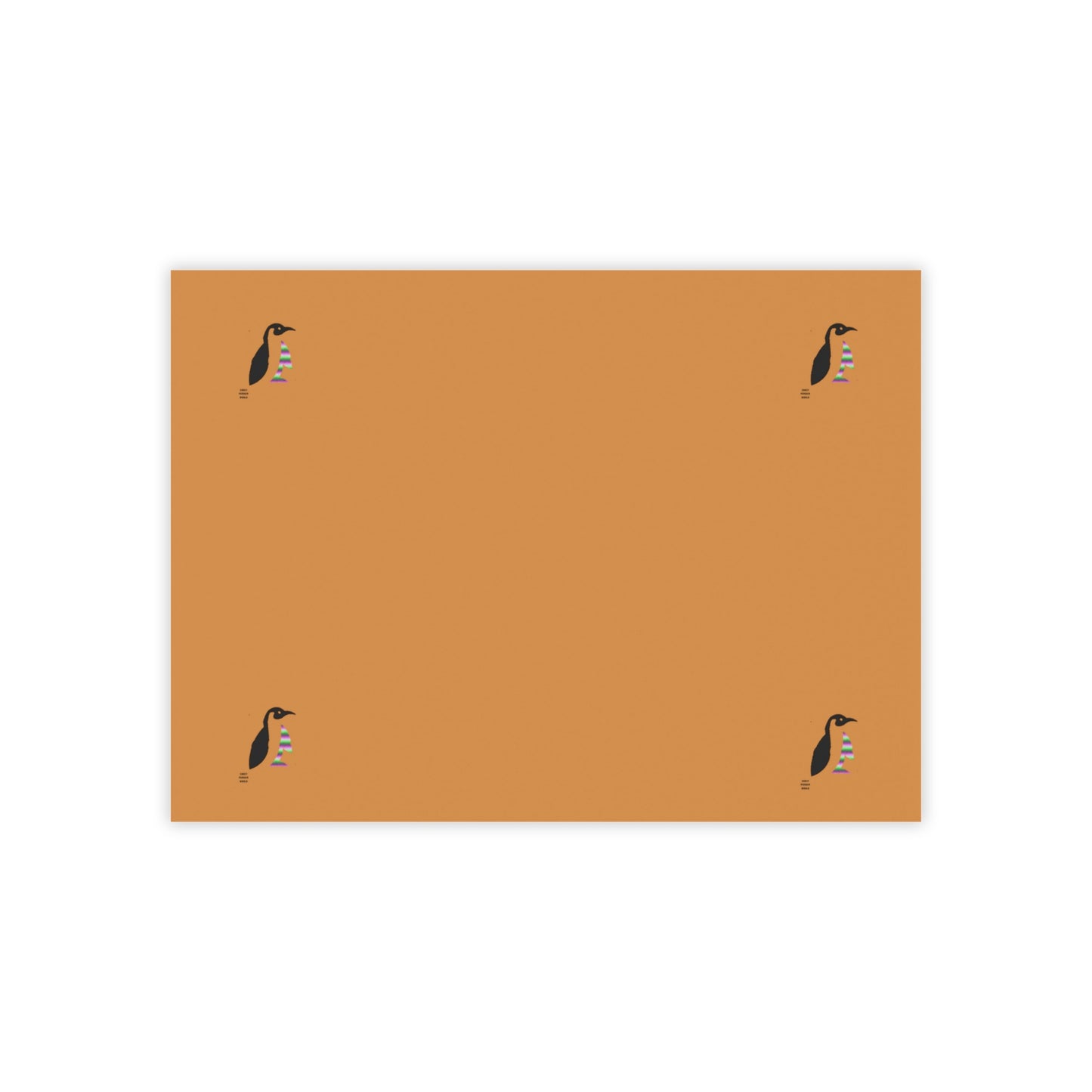 Post-it® Note Pads: Crazy Penguin World Logo Lite Brown