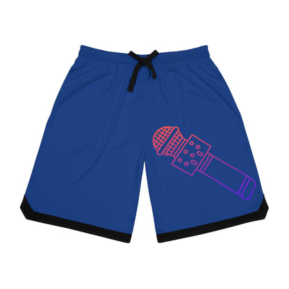 Basketball Rib Shorts: Music Dark Blue