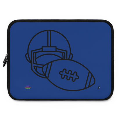 Laptop Sleeve: Football Dark Blue