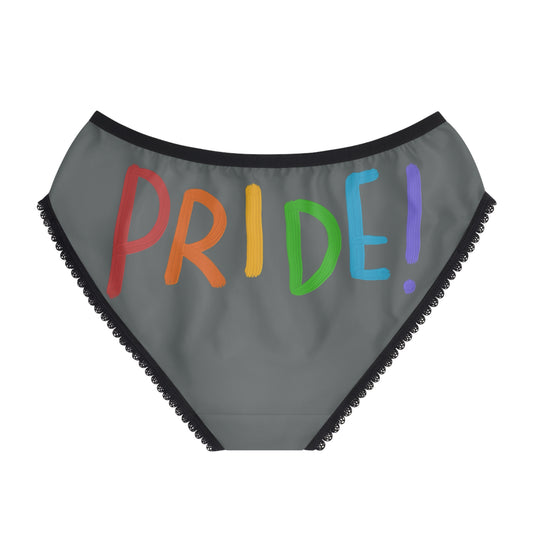 Women's Briefs: LGBTQ Pride Dark Grey