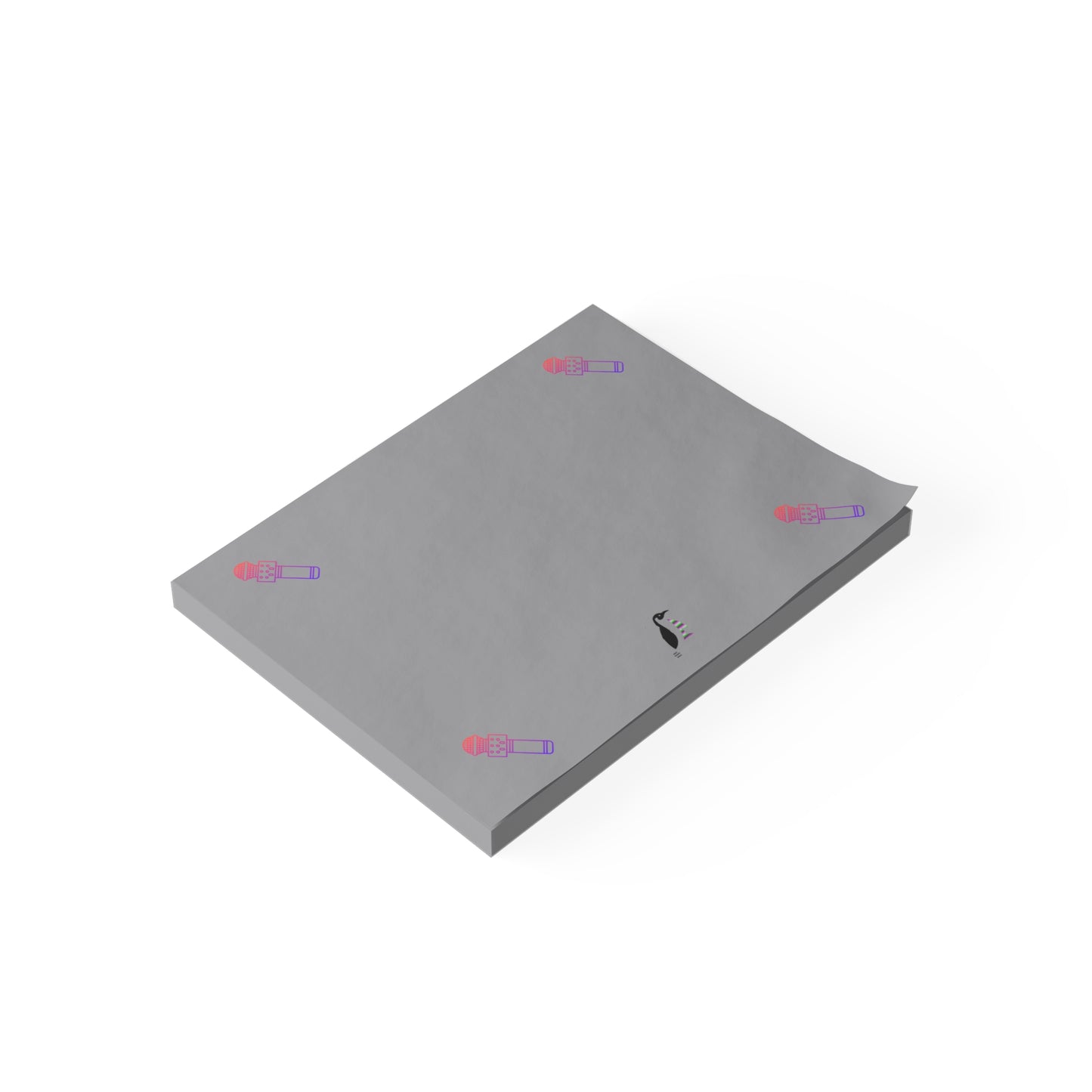 Post-it® Note Pads: Music Grey