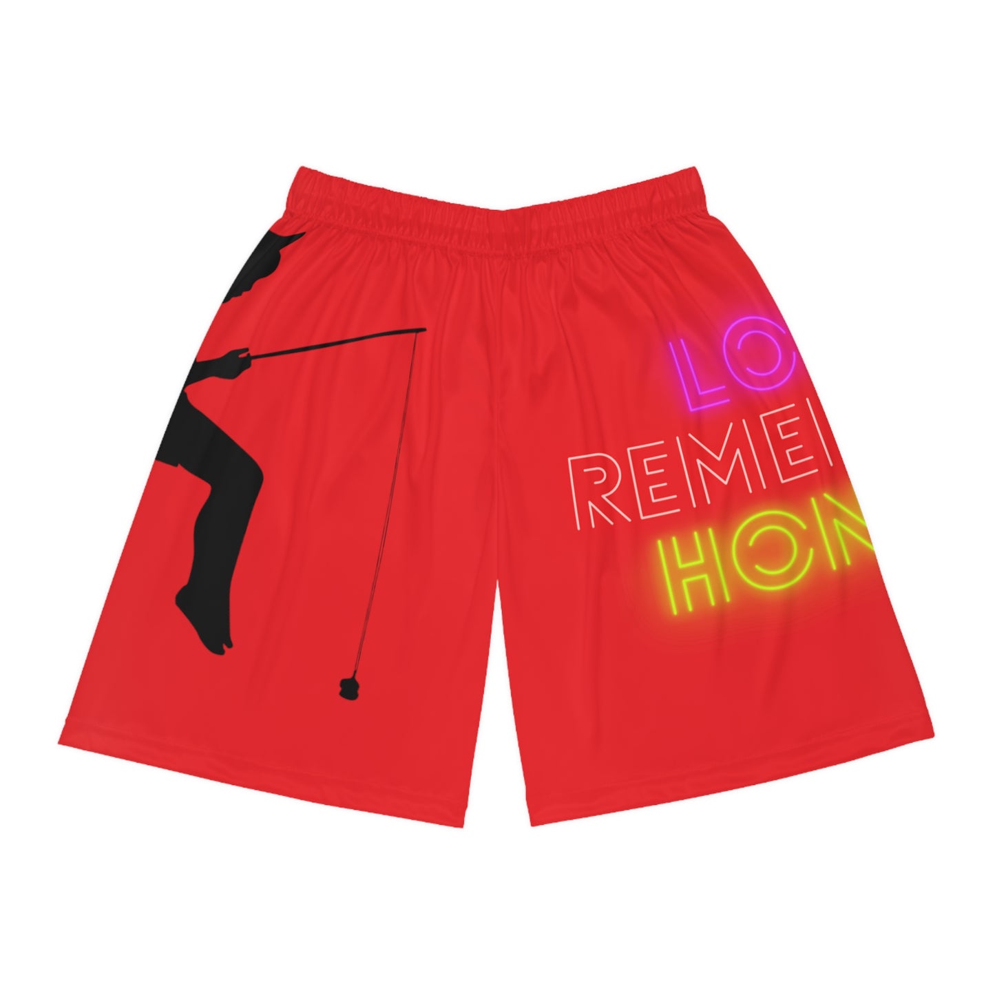 Basketball Shorts: Fishing Red