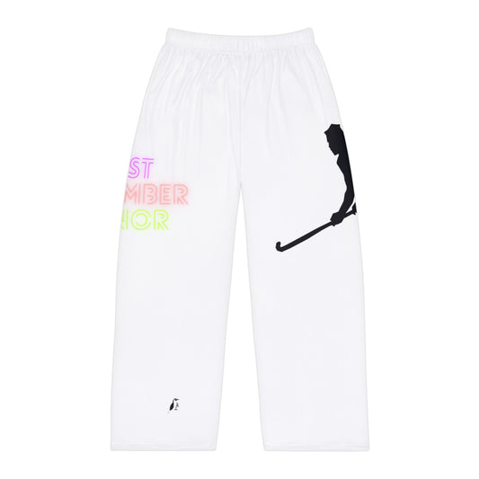 Men's Pajama Pants: Hockey White