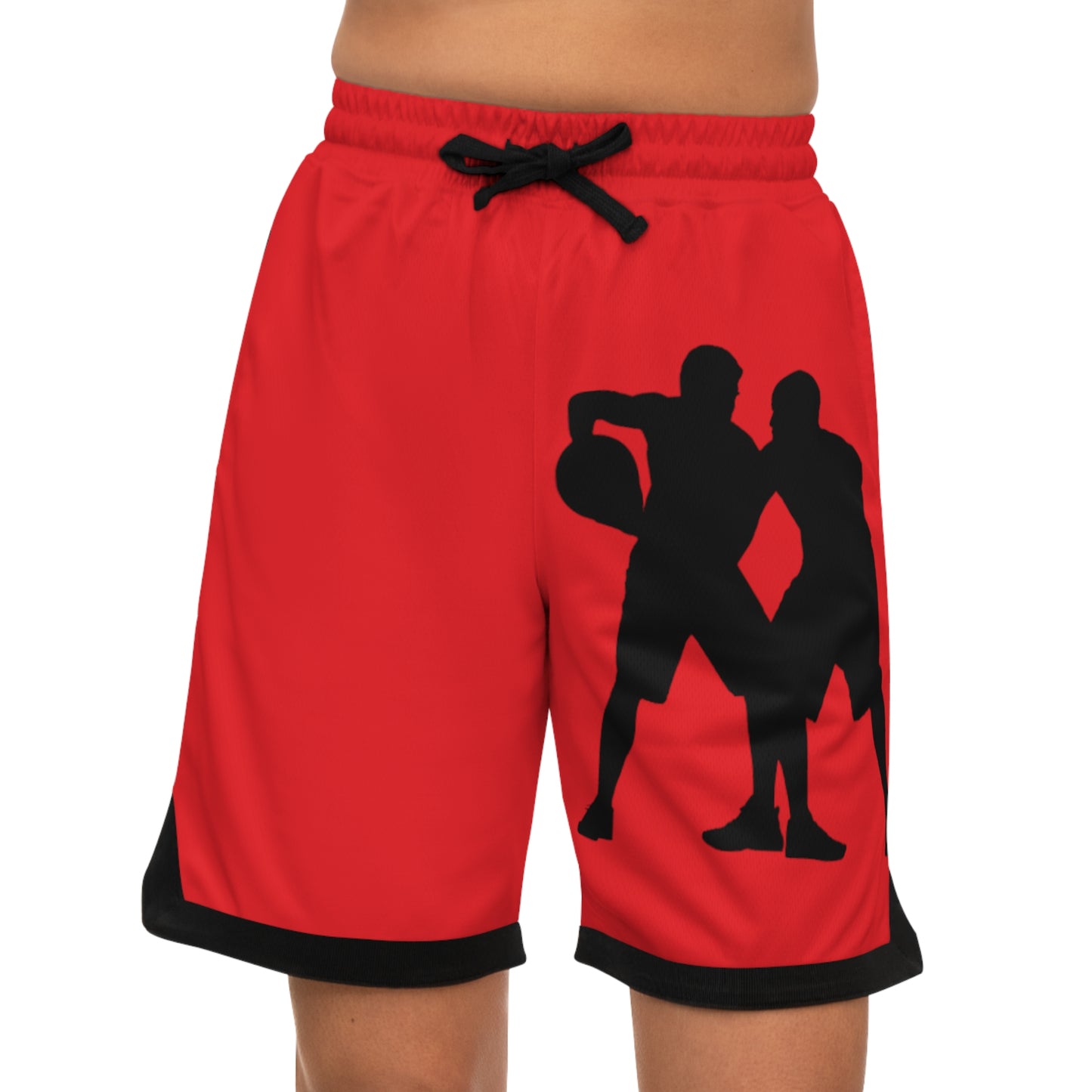 Basketball Rib Shorts: Basketball Red