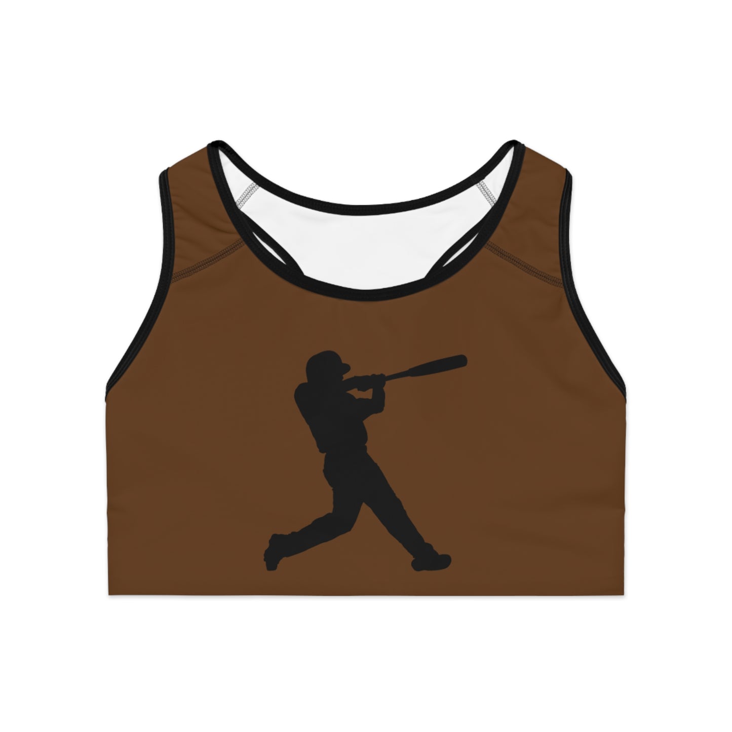 Sports Bra: Baseball Brown