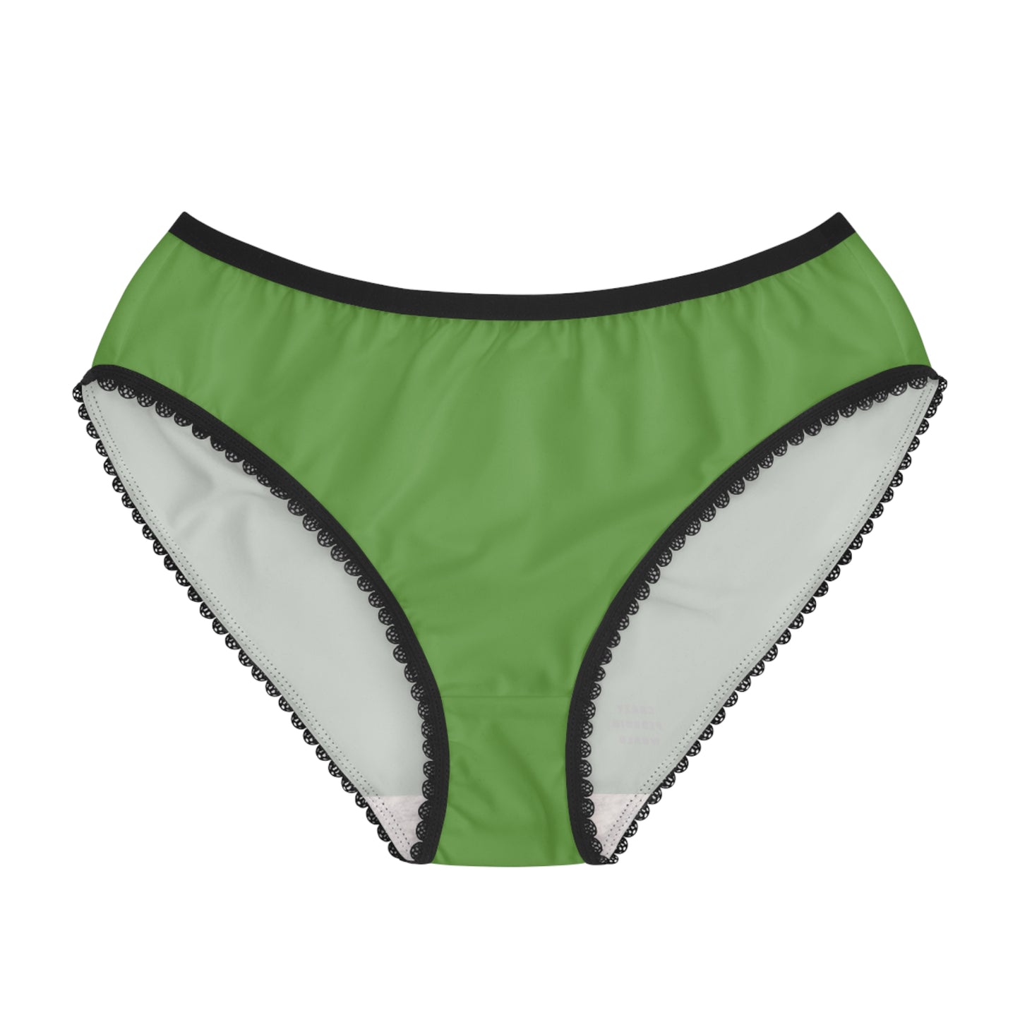 Women's Briefs: Crazy Penguin World Logo Green