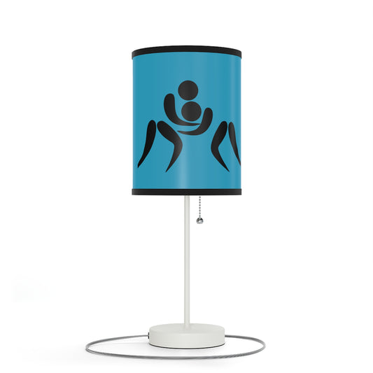 Lamp on a Stand, US|CA plug: Wrestling Turquoise