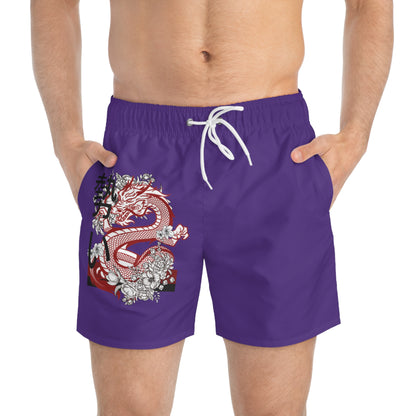 Swim Trunks: Dragons Purple