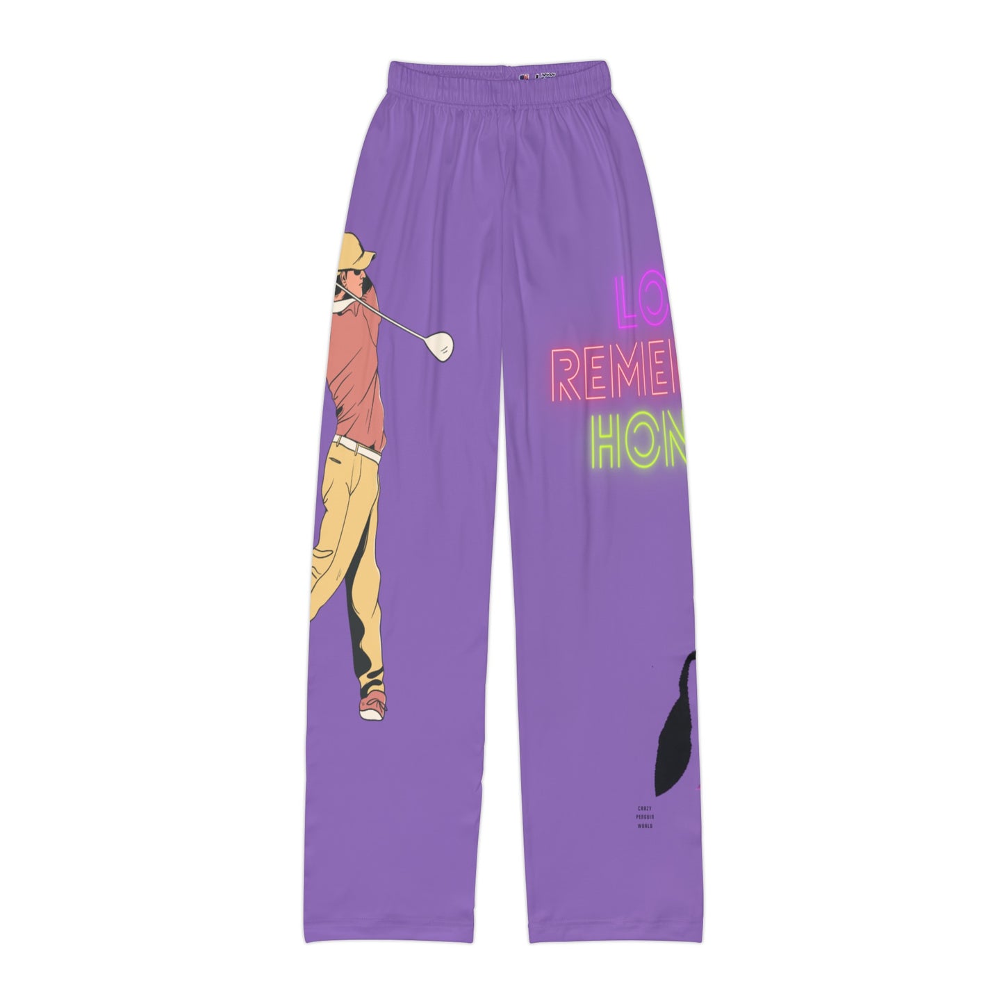 Kids Pajama Pants: Golf Lite Purple