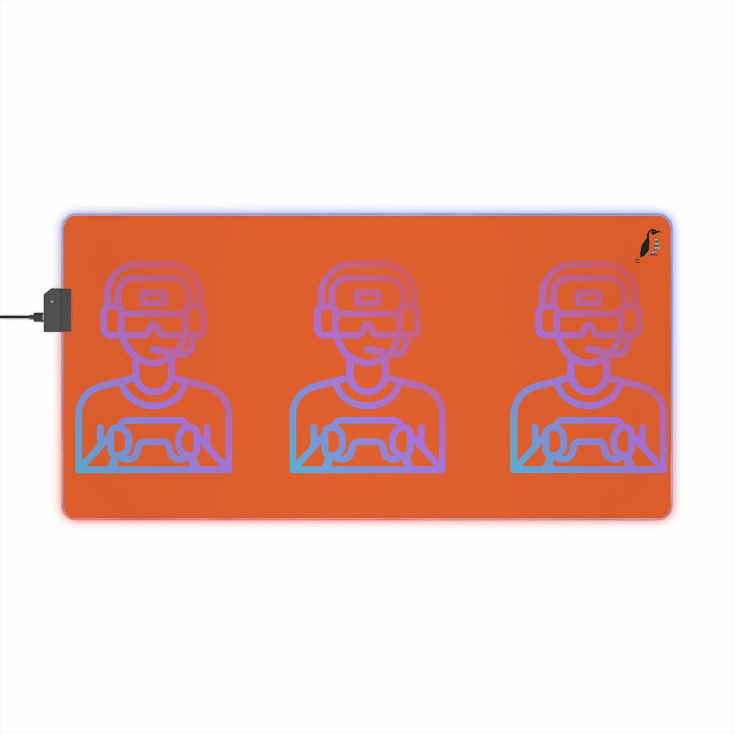 LED Gaming Mouse Pad: Gaming Orange