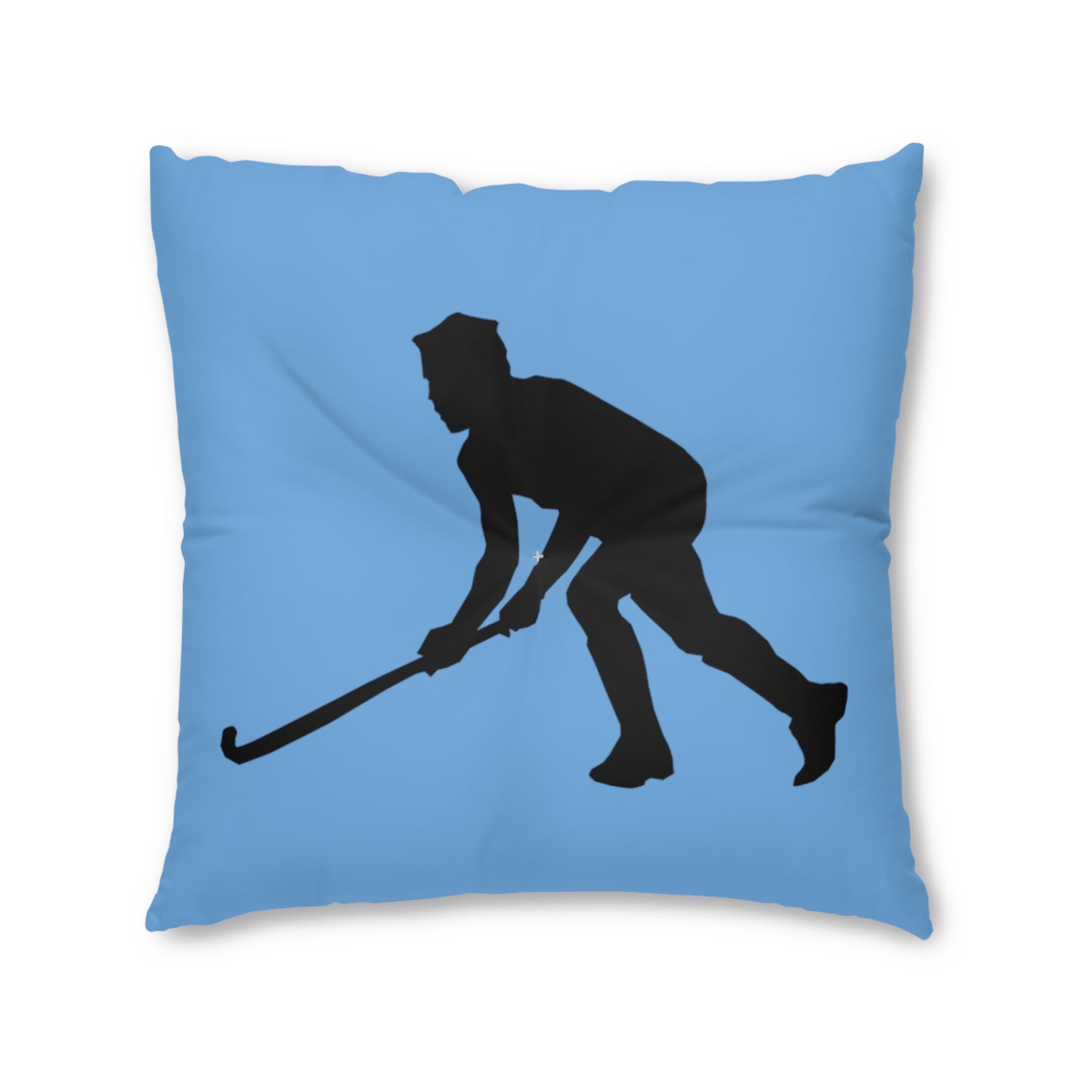 Tufted Floor Pillow, Square: Hockey Lite Blue
