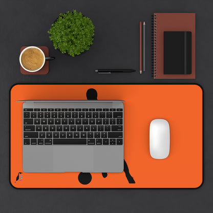 Desk Mat: Soccer Orange