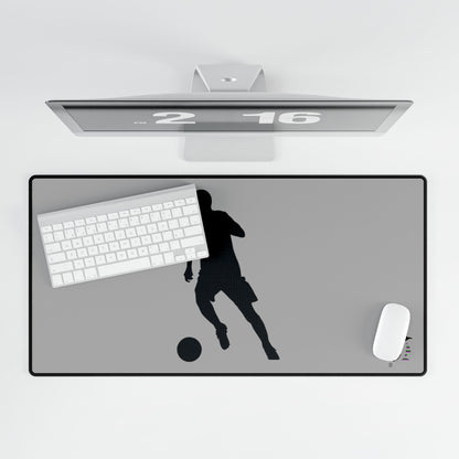 Desk Mats: Soccer Lite Grey