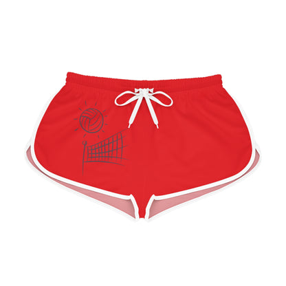 Women's Relaxed Shorts: Volleyball Red