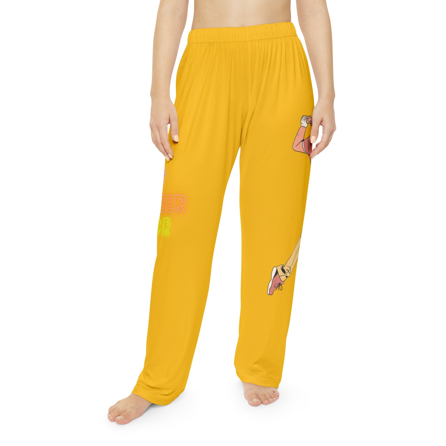 Pambabaeng Pajama Pants: Golf Yellow