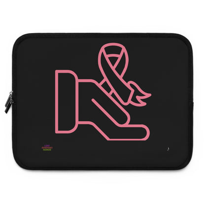 Laptop Sleeve: Fight Cancer Black