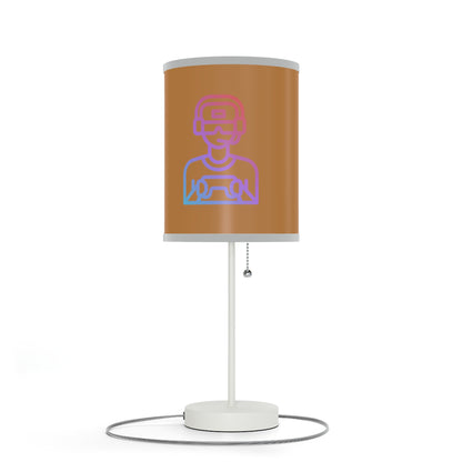 Lamp on a Stand, US|CA plug: Gaming Lite Brown