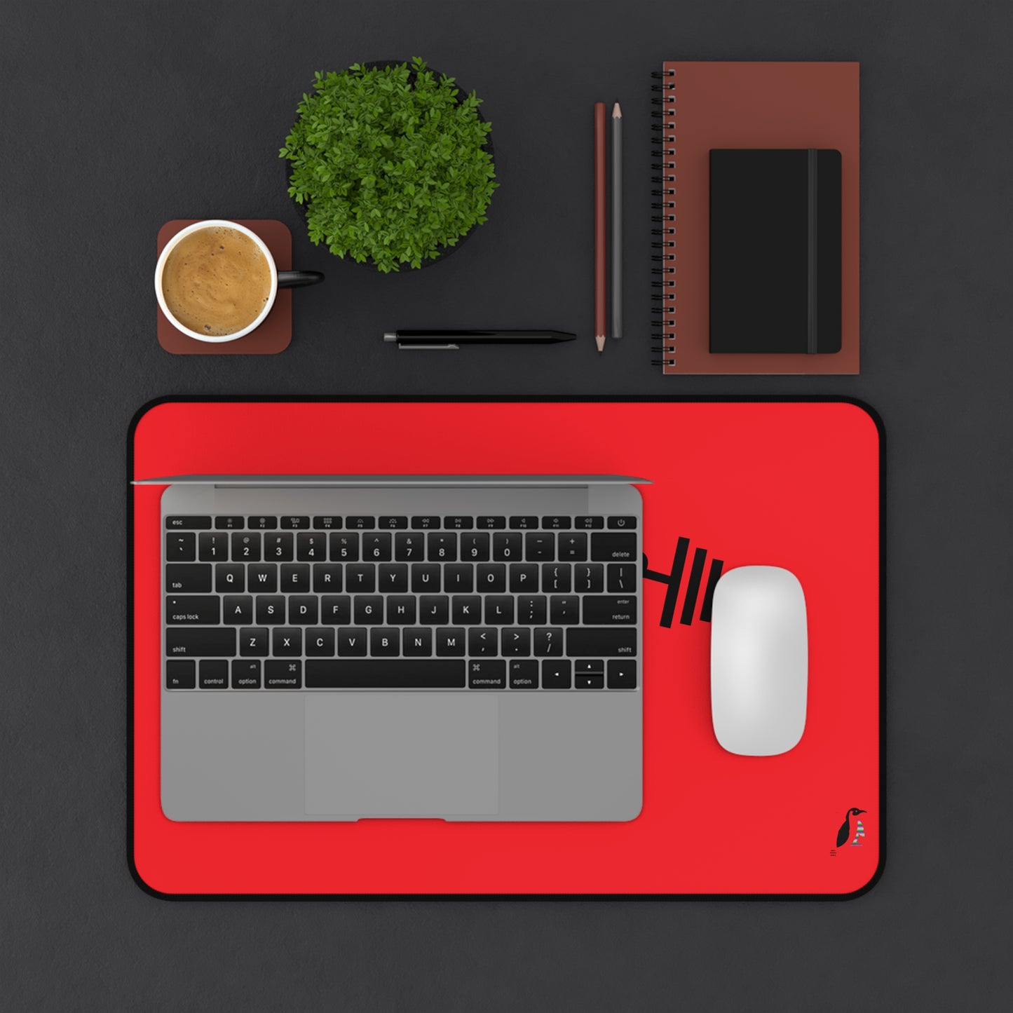 Desk Mat: Weightlifting Red