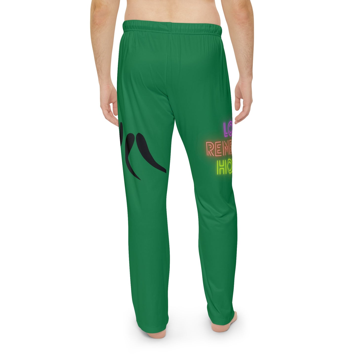 Men's Pajama Pants: Wrestling Dark Green