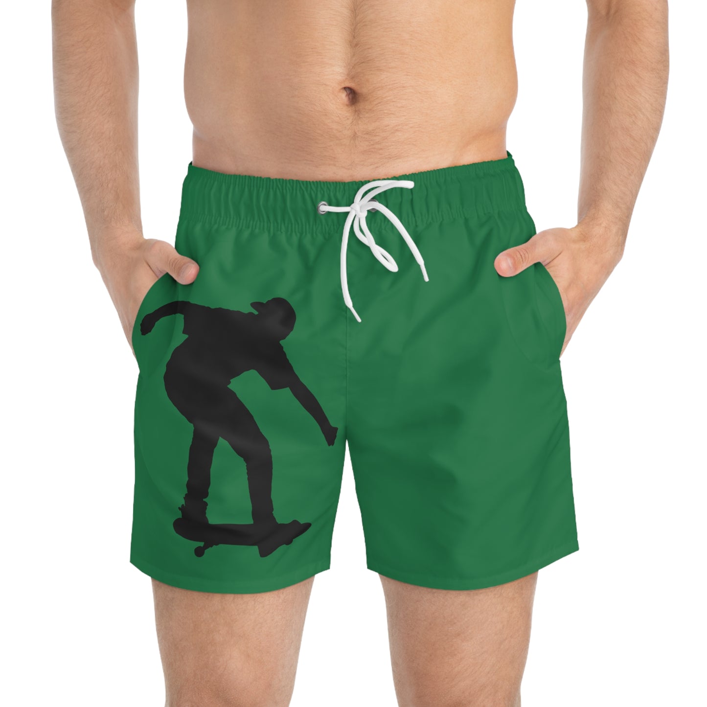 Swim Trunks: Skateboarding Dark Green