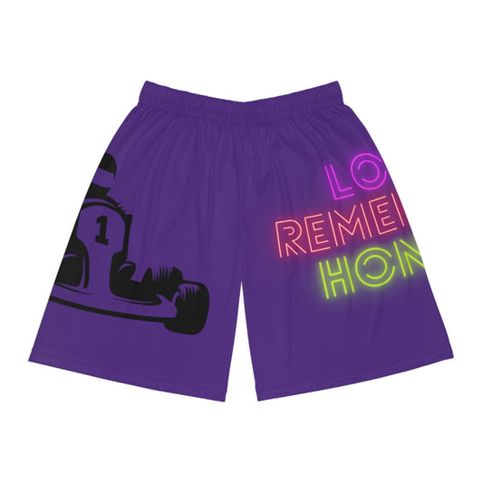 Basketball Shorts: Racing Purple