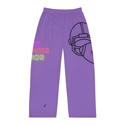 Men's Pajama Pants: Football Lite Purple