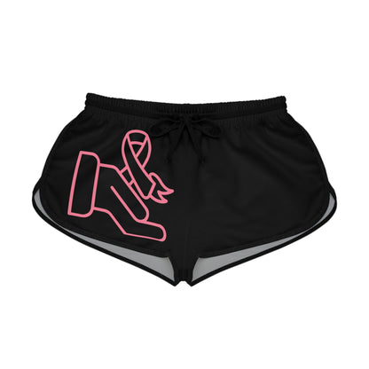 Women's Relaxed Shorts: Fight Cancer Black